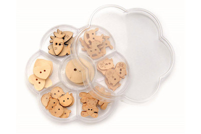 Image of Knöpfe mix Holz natur bei JUMBO