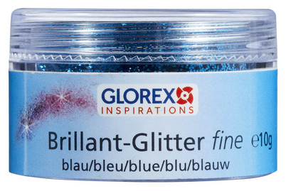 Image of Brillant-Glitter fine, 10 g blau bei JUMBO
