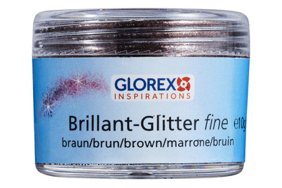 Image of Brillant-Glitter fine, 10 g braun bei JUMBO