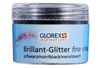 Image of Brillant-Glitter fine, 10 g schwarz bei JUMBO