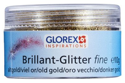 Image of Brillant-Glitter fine, 10 g altgoldfarben bei JUMBO
