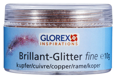 Image of Brillant-Glitter fine, 10 g kupfer bei JUMBO
