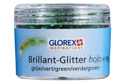 Image of Brillant-Glitter holo, 9 g grün bei JUMBO