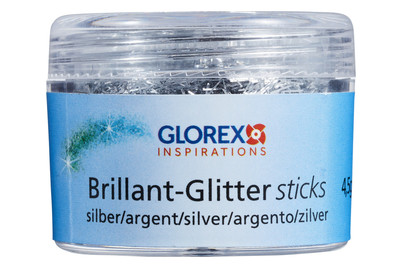 Image of Brillant-Glitter, Stäbchen 4.5 g silberfarben