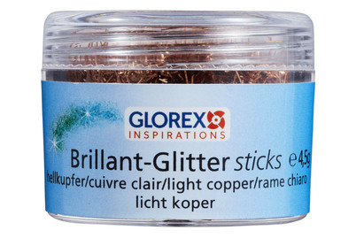 Image of Brillant-Glitter Stäbchen, 4.5g hellkupfer bei JUMBO