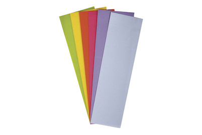 Image of Wachsfolie Frühlingsset, 20x6,5cm, 6 Farben sort., SB-Btl 6Stück bei JUMBO