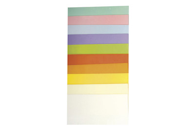 Image of Wachsfolie Pastellset, 10x5cm, 10 Farben sort., SB-Btl 10Stück bei JUMBO