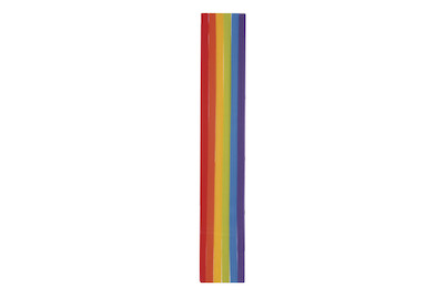 Image of Wachs-Zierstreifen Regenbogen, 20x0,1cm, 6 Farben á 3 Streifen sortiert