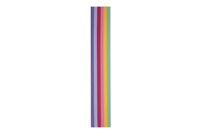 Image of Wachs-Zierstreifen Pastell, 230x2mm, 6 Farben á 3 Streifen sortiert bei JUMBO