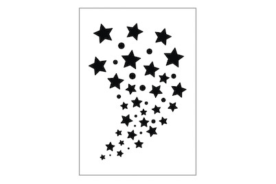 Image of Paint-me Schablone Sterne 11.5x16.5cm bei JUMBO