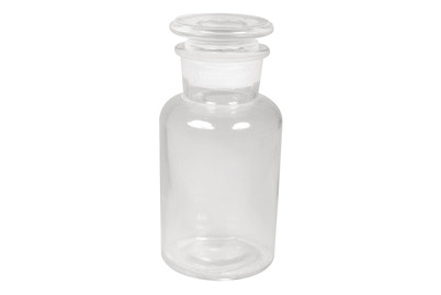 Image of Glas Flasche, Höhe: 14cm, øunten: 6,5cm, ø oben: 4cm (Öffnung), 250ml