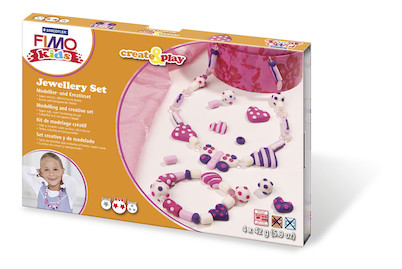 Image of Fimo Kids Jewellery Set Hearts 4x42 g bei JUMBO