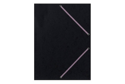 Image of Eckspannmappe A4 Karton schwarz bei JUMBO