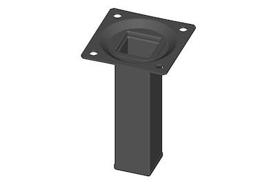 Image of Stahlrohrfüsse 4-kant schwarz bei JUMBO