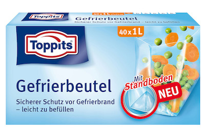 Image of Toppits Gefrierbeutel, 40 x 1 l bei JUMBO