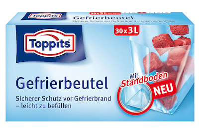 Image of Toppits Gefrierbeutel, 30 x 3 l bei JUMBO