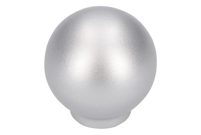 Image of Siro Möbelknopf Rund 0453 Kunststoff Metalleffekt Aluminium Ø 25 mm bei JUMBO