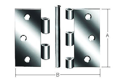 Image of Scharnier mit losem Stift verzinkt bei JUMBO