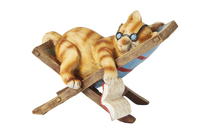 Image of Home and More Katze Kimba im Liegestuhl bei JUMBO