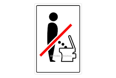 Image of Bitte hinsetzen Symbol bei JUMBO