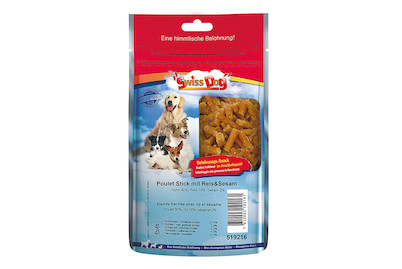 Image of SwissDog Poulet Sticks Reis+Sesam 160G bei JUMBO