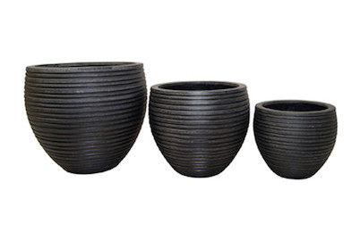 Image of Pflanzengefäss Egg ø 36 cm anthrazit bei JUMBO