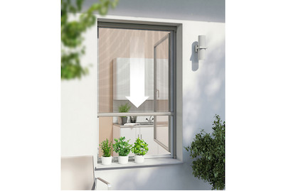 Image of Windhager Insektenschutz Rollo Fenster 130x160 cm Aluminium bei JUMBO