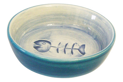 Image of Swisspet Napf Fischmotiv blau bei JUMBO