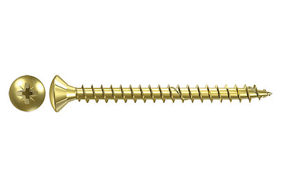 Image of Holzschraube Linsensenkkopf vermessingt 3.5x16 mm bei JUMBO