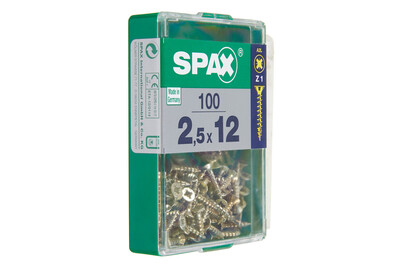 Image of Spax Senkkopf gelb 2.5x12 M 100 Stk. bei JUMBO