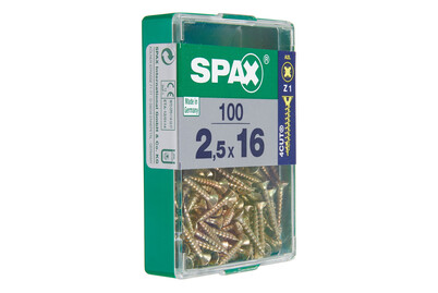 Image of Spax Senkkopf gelb 2.5x16 M 100 Stk. bei JUMBO