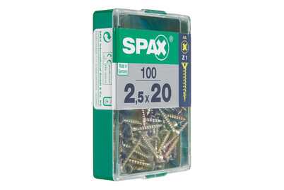 Image of Spax Senkkopf gelb 2.5x20 M 100 Stk. bei JUMBO