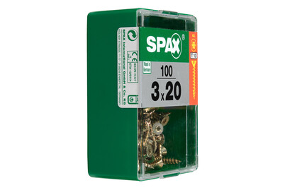 Image of Spax TRX Senkkopf gelb 3x20 M 100 Stk.