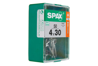 Image of Spax TRX Senkkopf gelb 4x30 mm M 50 Stück bei JUMBO