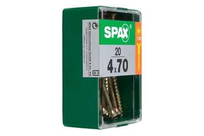 Image of Spax TRX Senkkopf gelb 4x70 M 20 Stk.