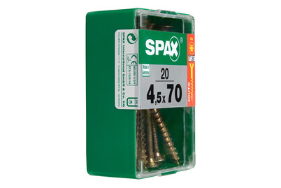 Image of Spax TRX Senkkopf gelb 4.5x70 M 20 Stk.