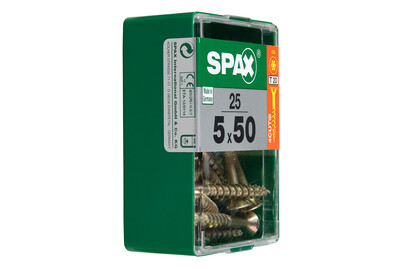 Image of Spax TRX Senkkopf gelb 5x50 M 25 Stk.