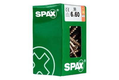 Image of Spax TRX Senkkopf gelb 6x60 mm L 50 Stück