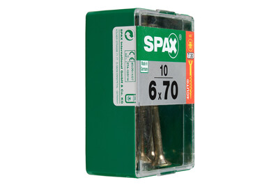 Image of Spax TRX Senkkopf gelb 6x70 M 10 Stk.