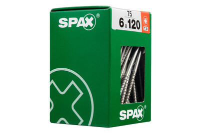 Image of Spax TRX Senkkopf gelb 6x120 mm XXL 75 Stück bei JUMBO