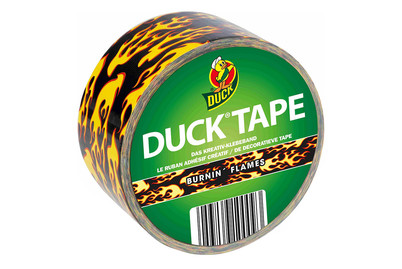 Image of Duck Tape Rolle Flames