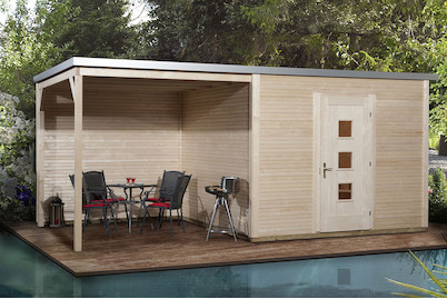 Image of Weka Blockbohlenhaus Avellino 45 mm, holz bei JUMBO