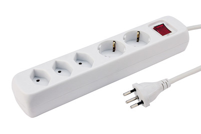 Image of Steckdosenleiste 1.5 m 3xT13 2xCEE 7/4 bei JUMBO