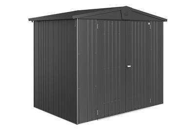 Image of Biohort Gerätehaus Europa 3 (244 x 156 cm), stahlblech dunkelgrau bei JUMBO