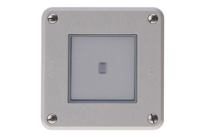 Image of Robusto AP Schalter S3 beleuchtet grau