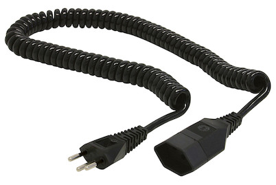 Image of TD-Spiralkabel 3x1 mm2 T12 schwarz bei JUMBO