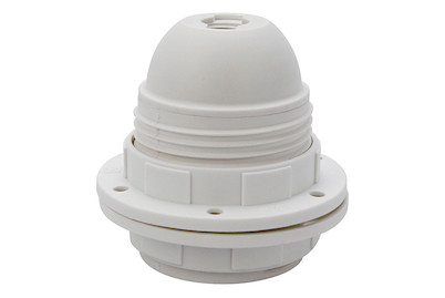 Image of Fassung E27 mit Pressring weiss bei JUMBO