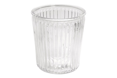 Image of Glas Vase , 13,5cm ø, 15cm, Rillen Optik