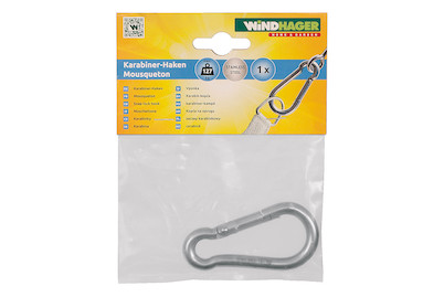 Image of Windhager Karabinerhaken Edelstahl 5x3cm bei JUMBO