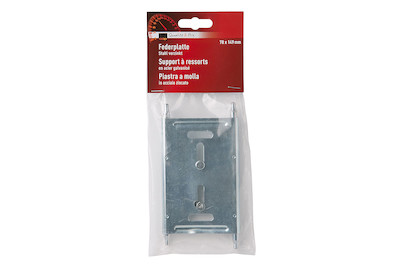 Image of Qualité & Prix Federplatte verchromt zu Wechselhalter Garnitur bei JUMBO